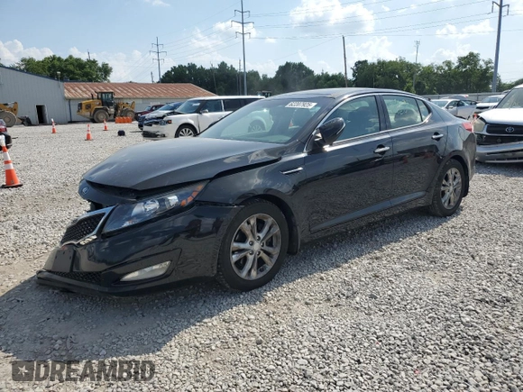 2013 Kia Optima EX with VIN 5XXGN4A77DG228133, listed as a Copart auction lot 62207925 with 122,289 mi miles and Salvage title. Bid and sale history available at DreamBid. Image 1.