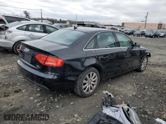 2010 Audi A4 2.0T Premium Plus with VIN WAUFFAFL4AN022245, listed as a Copart auction lot 85305504 with 0 mi miles and Salvage Title. Bid and sale history available at carsss.com. Image 3.