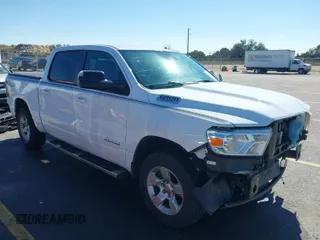 2022 Ram 1500 Big Horn with VIN 1C6SRFFT7NN242269, listed as a IAAI auction lot 41645255 with 96,658 mi miles. Bid and sale history available at carsss.com. Image 1.