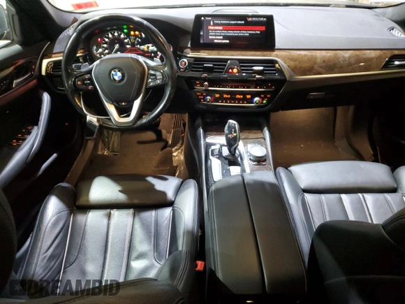 2019 BMW 5 Series 540i xDrive with VIN WBAJE7C55KWW05568, listed as a Copart auction lot 42807505 with 58,611 mi miles and Salvage Title. Bid and sale history available at carsss.com. Image 8.