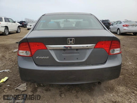 2011 Honda Civic LX with VIN 19XFA1F53BE006949, listed as a Copart auction lot 51457155 with 82,416 mi miles and Salvage Title. Bid and sale history available at DreamBid. Image 6.