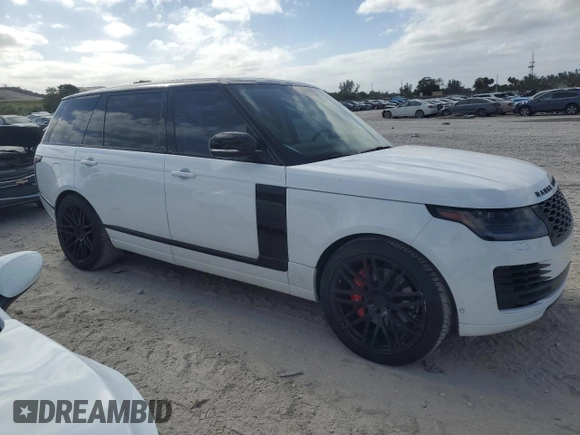 2019 Land Rover Range Rover с VIN SALGS5RE1KA520816, выставлен на аукционе Copart как лот 84727244 с пробегом 35 247 миль миль и Списание • Salvage title. История ставок и продаж доступна на DreamBid. Изображение 4.