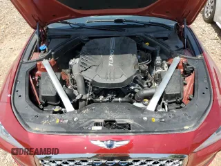2021 Genesis G70 3.3T with VIN KMTG74LE2MU074173, listed as a Copart auction lot 58236675 with 65,665 mi miles and Salvage title. Bid and sale history available at DreamBid. Image 11.