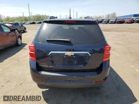 2017 Chevrolet Equinox LT with VIN 2GNFLFEK3H6292171, listed as a Copart auction lot 55240815 with 108,194 mi miles and Clean Title. Bid and sale history available at carsss.com. Image 6.