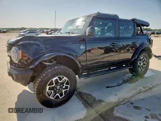 2022 Ford Bronco with VIN 1FMDE5BH1NLB44287, listed as a Copart auction lot 64088485 with 21,846 mi miles and Salvage title. Bid and sale history available at DreamBid. Image 1.