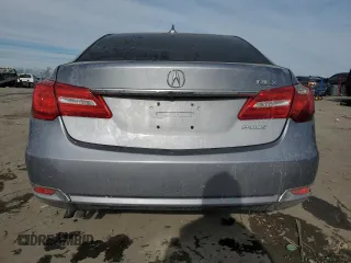 2014 Acura RLX Tech Pkg with VIN JH4KC1F59EC006635, listed as a Copart auction lot 41988735 with 0 mi miles and Salvage Title. Bid and sale history available at carsss.com. Image 6.