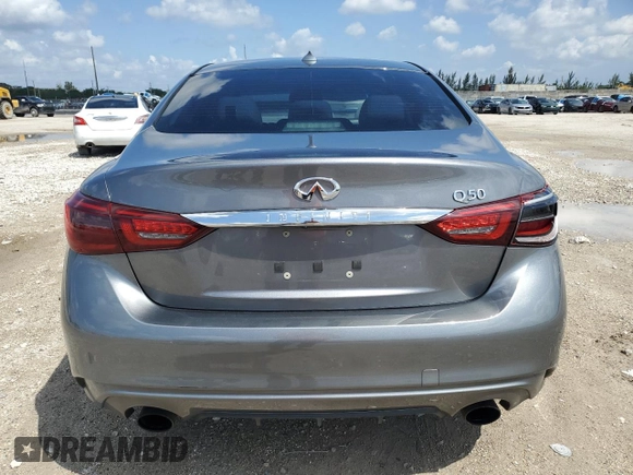 2018 Infiniti Q50 Luxe with VIN JN1EV7AP6JM350922, listed as a Copart auction lot 51506705 with 74,580 mi miles and Salvage Title. Bid and sale history available at DreamBid. Image 6.