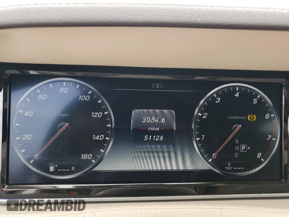 2015 Mercedes-Benz S-Class S 550 with VIN WDDUG8CB6FA141091, listed as a Copart auction lot 54586415 with 51,126 mi miles and Clean Title. Bid and sale history available at carsss.com. Image 10.