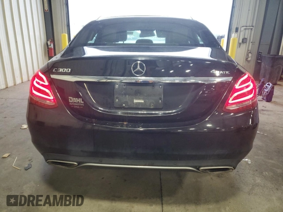 2018 Mercedes-Benz C 300 z VIN WDDWF4KB0JR404899, wystawiony jako Copart lot #57587555 z przebiegiem 89 790 mil mil oraz Szkoda całkowita • Salvage title. Historia ofert i sprzedaży dostępna na DreamBid. Obrazek 6.