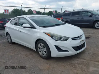 2016 Hyundai Elantra SE with VIN 5NPDH4AE4GH713816, listed as a IAAI auction lot 42678969 with 113,324 mi miles and . Bid and sale history available at DreamBid. Image 1.