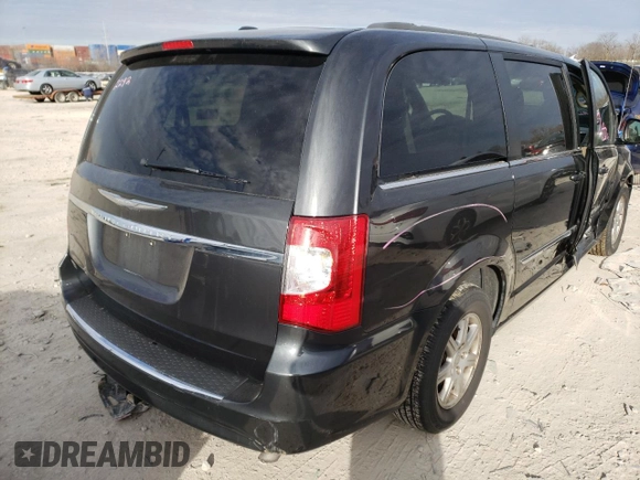 2012 Chrysler Town & Country Touring with VIN 2C4RC1BG8CR299908, listed as a Copart auction lot 37181562 with 95,287 mi miles and Salvage Title. Bid and sale history available at DreamBid. Image 4.