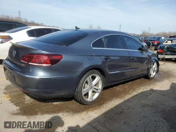 2013 Volkswagen CC R-Line with VIN WVWBP7AN6DE547029, listed as a Copart auction lot 46512734 with 119,443 mi miles and Salvage Title. Bid and sale history available at DreamBid. Image 3.