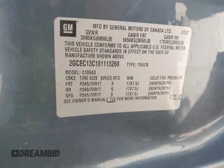 2008 Chevrolet Silverado 1500 Work Truck with VIN 2GCEC13C181113268, listed as a IAAI auction lot 41995026 with 131,071 mi miles and . Bid and sale history available at DreamBid. Image 9.