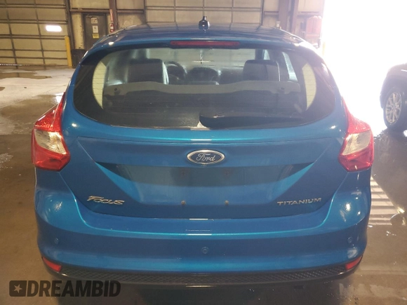 2012 Ford Focus Titanium with VIN 1FAHP3N21CL284628, listed as a Copart auction lot 46572065 with 143,443 mi miles and Salvage Title. Bid and sale history available at carsss.com. Image 6.