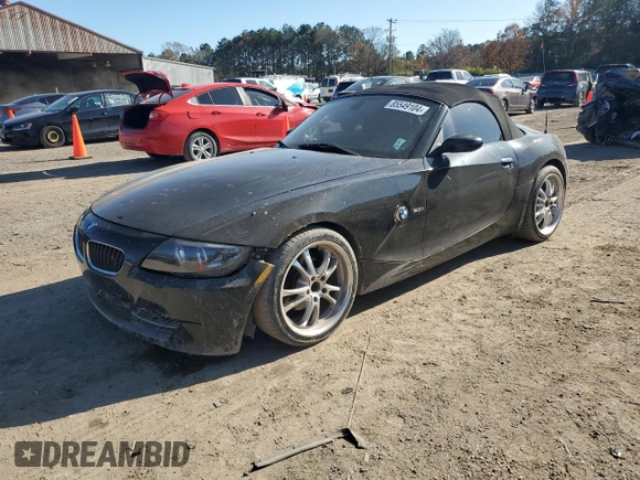 2007 BMW Z4 3.0i with VIN 4USBU33537LW71199, listed as a Copart auction lot 85549104 with 87,437 mi miles and Clean Title. Bid and sale history available at carsss.com. Image 1.