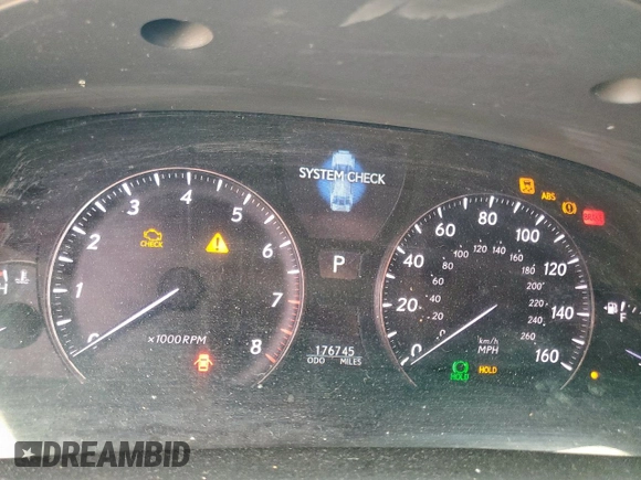 2007 Lexus LS 460 with VIN JTHBL46F675003368, listed as a Copart auction lot 62220355 with 176,745 mi miles and Salvage title. Bid and sale history available at DreamBid. Image 9.