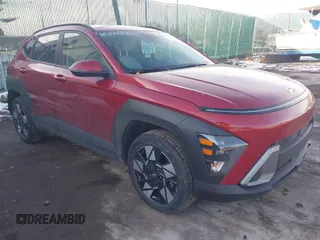 2024 Hyundai Kona SEL with VIN KM8HBCAB4RU077633, listed as a IAAI auction lot 41416334 with 12,781 mi miles. Bid and sale history available at carsss.com. Image 1.
