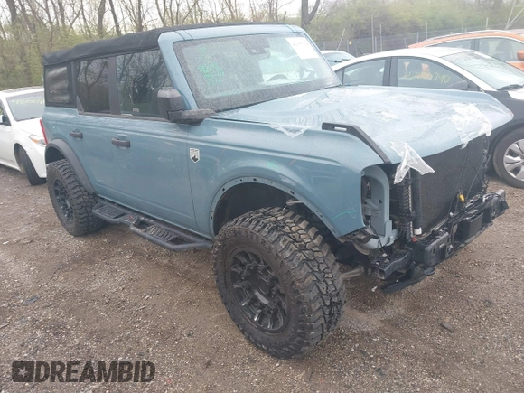 2022 Ford Bronco with VIN 1FMDE5BH1NLB25626, listed as a IAAI auction lot 41936732 with 50,963 mi miles and . Bid and sale history available at DreamBid. Image 1.