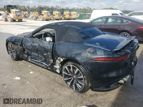 2024 Jaguar F-Type with VIN SAJD55FE3RCK83817, listed as a Copart auction lot 76881334 with 14,855 mi miles and Non Repairable. Bid and sale history available at DreamBid. Image 2.