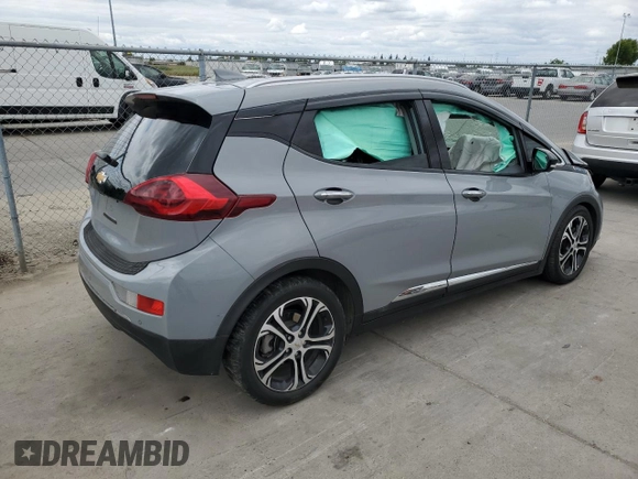 2020 Chevrolet Bolt EV Premier with VIN 1G1FZ6S03L4141473, listed as a Copart auction lot 54556515 with Not provided miles and Salvage title. Bid and sale history available at DreamBid. Image 3.