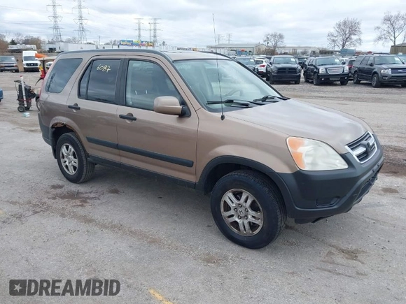 2002 Honda CR-V EX with VIN JHLRD788X2C072925, listed as a IAAI auction lot 42046087 with 184,946 mi miles. Bid and sale history available at carsss.com. Image 1.