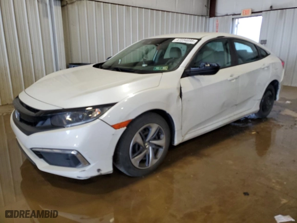 2019 Honda Civic Sedan LX with VIN 2HGFC2F6XKH604454, listed as a Copart auction lot 47234695 with 128,095 mi miles and Salvage Title. Bid and sale history available at carsss.com. Image 1.