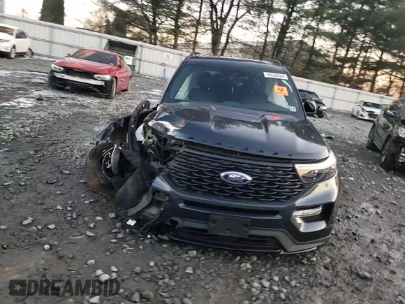 2022 Ford Explorer ST-Line with VIN 1FMSK8KH9NGB05344, listed as a Copart auction lot 86630064 with 25,775 mi miles and Salvage Title. Bid and sale history available at carsss.com. Image 12.
