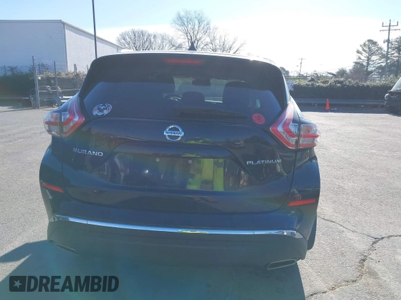 2017 Nissan Murano Platinum z VIN 5N1AZ2MG1HN184632, wystawiony jako IAAI lot #41643809 z przebiegiem 133 966 mil mil oraz . Historia ofert i sprzedaży dostępna na DreamBid. Obrazek 16.