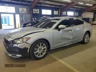 2017 Mazda 6 Sport with VIN JM1GL1U57H1150789, listed as a Copart auction lot 48002695 with 125,889 mi miles and Salvage Title. Bid and sale history available at carsss.com. Image 1.