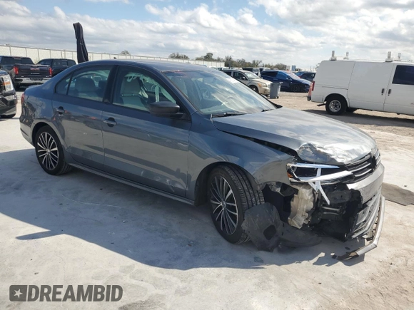 2015 Volkswagen Jetta Sport with VIN 3VWD17AJ9FM214051, listed as a Copart auction lot 45577485 with 109,361 mi miles and Non repairable. Bid and sale history available at DreamBid. Image 4.