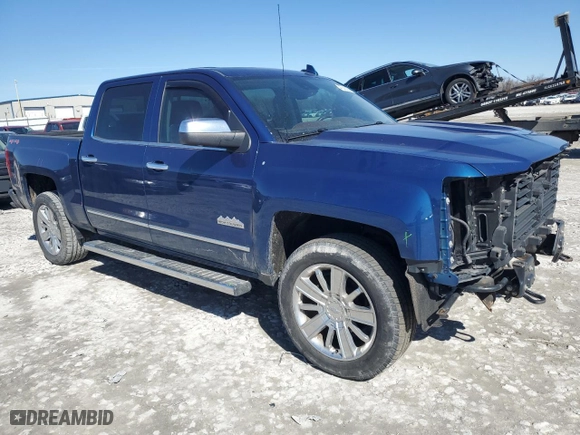 2017 Chevrolet Silverado 1500 High Country with VIN 3GCUKTEC4HG130595, listed as a Copart auction lot 46043255 with 105,670 mi miles and Salvage Title. Bid and sale history available at carsss.com. Image 4.