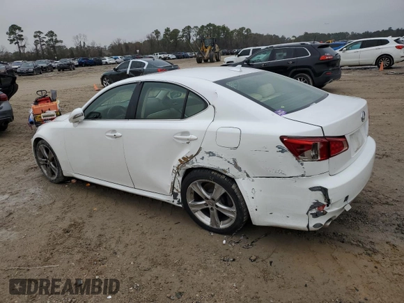 2012 Lexus IS 350 with VIN JTHBE5C26C5030856, listed as a Copart auction lot 42495955 with 129,950 mi miles and Salvage title. Bid and sale history available at DreamBid. Image 2.