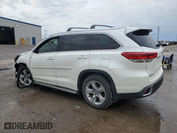 2017 Toyota Highlander Limited with VIN 5TDYZRFH5HS211889, listed as a Copart auction lot 54254785 with 96,914 mi miles and Salvage title. Bid and sale history available at DreamBid. Image 2.