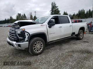 2024 Chevrolet Silverado 3500HD LTZ with VIN 1GC4YUEY6RF324547, listed as a Copart auction lot 47469565 with 14,958 mi miles and Salvage Title. Bid and sale history available at carsss.com. Image 1.