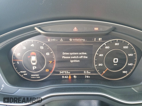 2019 Audi A5 Sportback Premium Plus with VIN WAUENCF51KA096467, listed as a Copart auction lot 42970494 with 34,753 mi miles. Bid and sale history available at carsss.com. Image 9.