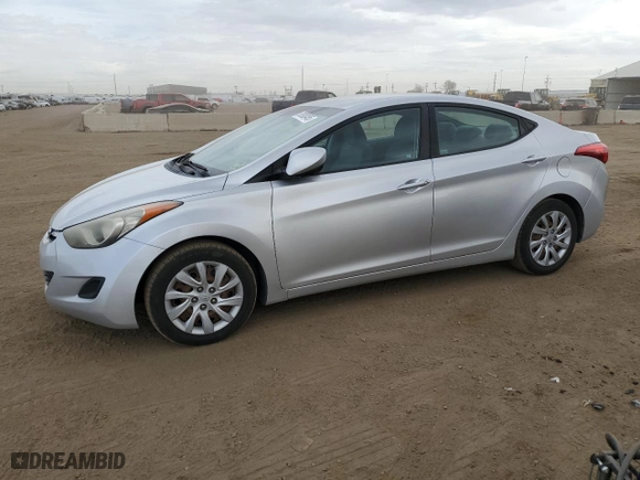 2012 Hyundai Elantra GLS with VIN KMHDH4AE1CU406146, listed as a Copart auction lot 50930485 with 164,825 mi miles and Clean Title. Bid and sale history available at carsss.com. Image 1.