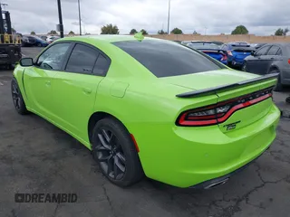 2019 Dodge Charger SXT with VIN 2C3CDXBG6KH633710, listed as a IAAI auction lot 41745265 with 78,402 mi miles. Bid and sale history available at carsss.com. Image 3.
