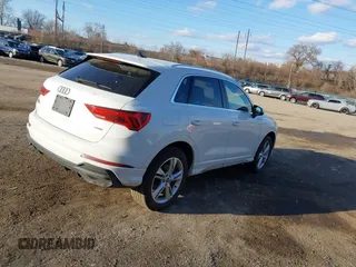 2023 Audi Q3 S line Premium Plus with VIN WA1EECF37P1025146, listed as a IAAI auction lot 41520532 with 36,717 mi miles and . Bid and sale history available at DreamBid. Image 4.