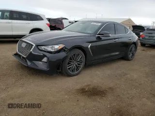 2019 Genesis G70 Advanced z VIN KMTG64LA4KU019687, wystawiony jako Copart lot #55475555 z przebiegiem 57 795 mil mil oraz Szkoda całkowita • Salvage title. Historia ofert i sprzedaży dostępna na DreamBid. Obrazek 1.