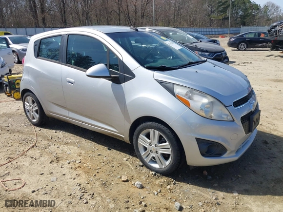 2014 Chevrolet Spark LT with VIN KL8CD6S96EC563620, listed as a IAAI auction lot 41752388 with 95,150 mi miles. Bid and sale history available at carsss.com. Image 1.