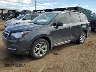 2018 Subaru Forester Touring with VIN JF2SJAWC0JH505070, listed as a Copart auction lot 46833265 with 73,820 mi miles and Salvage Title. Bid and sale history available at DreamBid. Image 1.