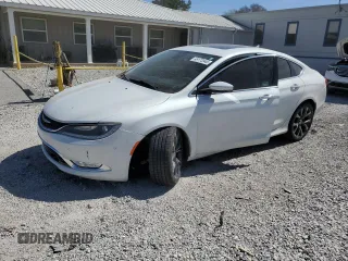 2015 Chrysler 200 C with VIN 1C3CCCEG9FN589416, listed as a Copart auction lot 49173945 with 127,461 mi miles and Salvage Title. Bid and sale history available at carsss.com. Image 1.