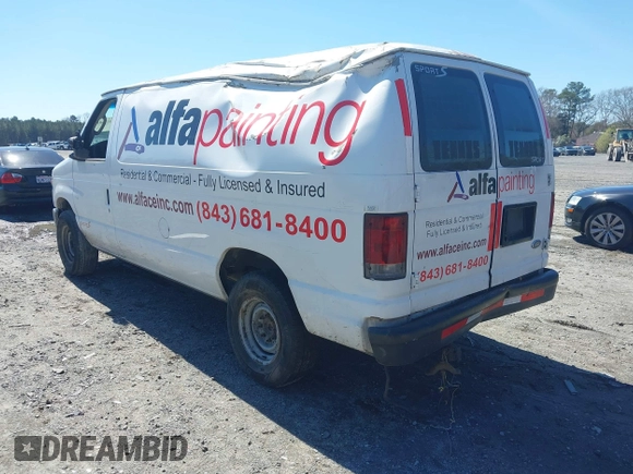2008 Ford Econoline Cargo Commercial with VIN 1FTNE24W98DA84194, listed as a IAAI auction lot 41768181 with 321,483 mi miles. Bid and sale history available at carsss.com. Image 3.
