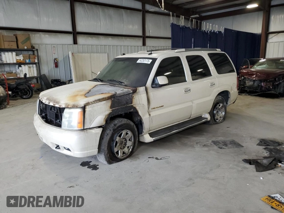 2004 Cadillac Escalade z VIN 1GYEK63N94R252528, wystawiony jako Copart lot #54253175 z przebiegiem Nie podano mil oraz Szkoda całkowita • Salvage title. Historia ofert i sprzedaży dostępna na DreamBid. Obrazek 1.