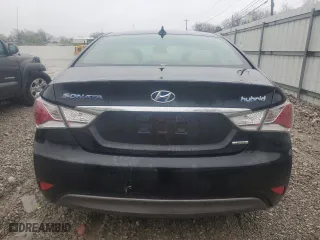 2013 Hyundai Sonata Hybrid with VIN KMHEC4A40DA089974, listed as a Copart auction lot 51865155 with 0 mi miles and Salvage Title. Bid and sale history available at carsss.com. Image 6.