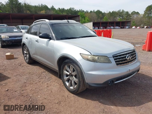 2006 Infiniti FX with VIN JNRAS08U36X100535, listed as a IAAI auction lot 41892435 with 274,843 mi miles. Bid and sale history available at carsss.com. Image 1.