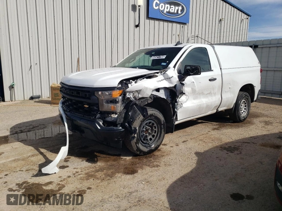 2023 Chevrolet Silverado 1500 Work Truck with VIN 3GCNAAEK2PG353932, listed as a Copart auction lot 50521795 with 149,445 mi miles and Clean Title. Bid and sale history available at DreamBid. Image 1.