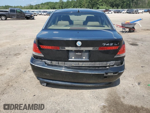2003 BMW 7 Series 745Li with VIN WBAGN63403DR14647, listed as a Copart auction lot 65551264 with Not Provided miles and Clean Title. Bid and sale history available at carsss.com. Image 6.