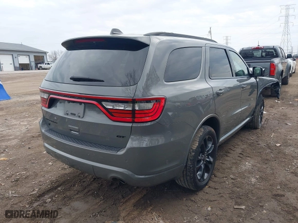 2022 Dodge Durango GT Plus with VIN 1C4RDJDG9NC187642, listed as a IAAI auction lot 40886210 with 39,006 mi miles. Bid and sale history available at carsss.com. Image 4.