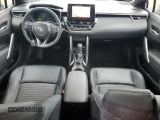 2023 Toyota Corolla Cross Hybrid S with VIN 7MUFBABG7PV004161, listed as a Copart auction lot 53845285 with 21,095 mi miles and Salvage title. Bid and sale history available at DreamBid. Image 8.